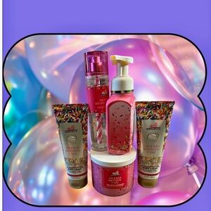 NWT Birthday Cake Bath & Body Set - Pink